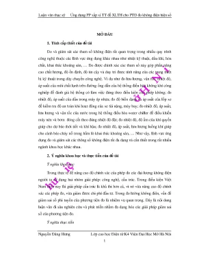Ứng dụng phương pháp xấp xỉ tuyến tính để xử lý tín hiệu cho phương tiện đo không điện hiện số