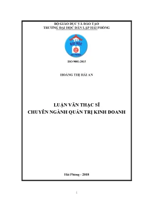 Luận văn thạc sĩ giải pháp quản lý nhà nước về hải quan đối với doanh nghiệp chế xuất trong khu công nghiệp nomura tại chi cục hải quan khu chế xuất và khu công nghiệp hải phòn