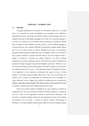An investigation into efl learning motivation in listening of grade ten students at huong hoa high school quang tri province