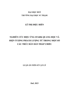 Nghiên cứu hiệu ứng stark quang học và hiện tượng phách lượng tử 2