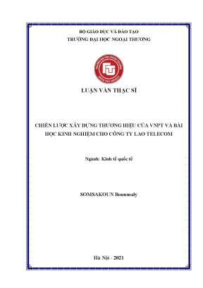 Chiến lược xây dựng thương hiệu của vnpt và bài học kinh nghiệm cho công ty lao telecom