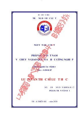 Pháp luật việt nam về chuyển giao quyền sở hữu công nghiệp