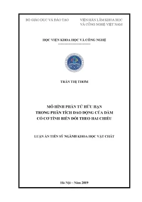 Mô hình phần tử hữu hạn trong phân tích dao động của dầm có cơ tính biến đổi theo hai chiều
