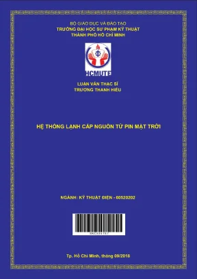 Hệ thống lạnh cấp nguồn từ pin mặt trời