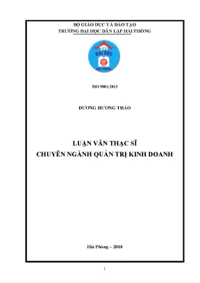 Luận văn thạc sĩ giải pháp nâng cao hiệu quả đối với quản lý gia công xuất khẩu mặt hàng giày da tại cục hải quan tp hải phòng