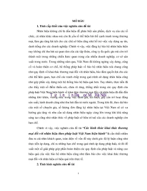 Các hình thức khai thác thương mại đối với nhãn hiệu theo pháp luật việt nam hiện hành