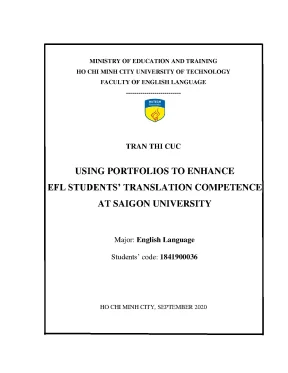 Using portfolios to enhance efl studentstranslation competence at saigon university