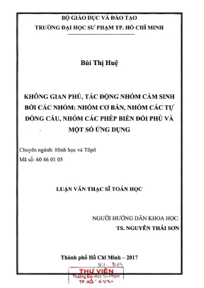 Không gian phủ tác động nhóm cảm sinh bởi các nhóm