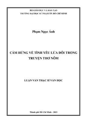 Cảm hứng về tình yêu lứa đôi trong truyện thơ nôm