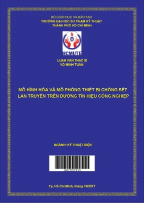 Mô hình hóa và mô phỏng thiết bị chống sét lan truyền trên đường tín hiệu công nghiệp