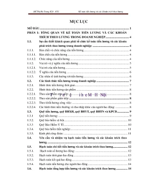 Kế toán tiền lương và các khoản trích theo lương tại công ty cổ phần thương mại dịch vụ và xuất nhập khẩu hải phòng