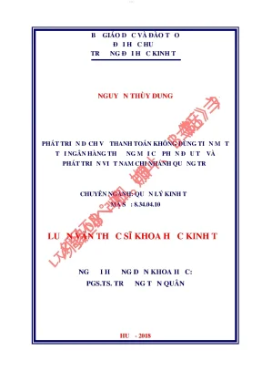 Phát triển dịch vụ thanh toán không dùng tiền mặt tại ngân hàng thương mại cổ phần đầu tư và phát triển việt nam chi nhánh quảng trị