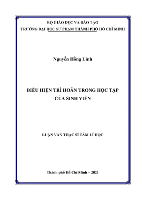 Biểu hiện trì hoãn trong học tập của sinh viên