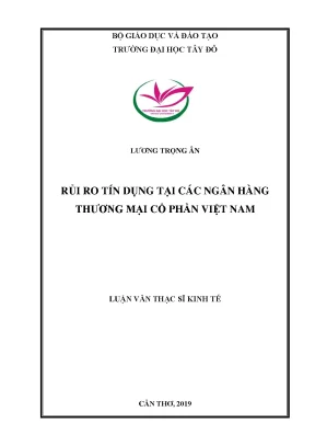 Rủi ro tín dụng tại các ngân hàng thương mại cổ phần việt nam