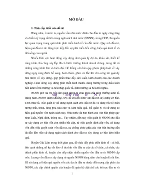Quản lý dự án đầu tư bằng nguồn vốn ngân sách nhà nước ở huyện gia lâm thành phố hà nội