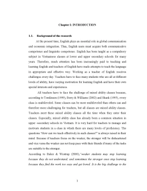 An investigation into efl teachers methods to teach grammar in mixed ability classes at some high schools in ben tre province