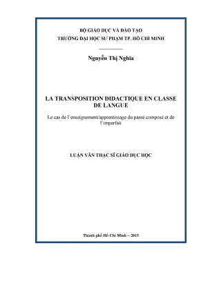 La transposition didactique en classe de langue