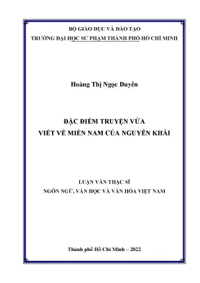 Đặc điểm truyện vừa viết về miền nam của nguyễn khải