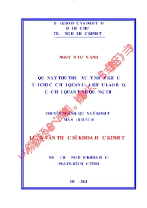 Quản lý thu thuế xuất nhập khẩu tại chi cục hải quan cửa khẩu lao bảo cục hải quan tỉnh quảng trị