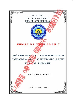 Hoàn thiện chiến lược marketing nhằm nâng cao năng lực cạnh tranh của công ty bảo việt nhân thọ