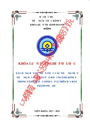 Xây dựng bản đồ nhận thức các thương hiệu trường đại học đào tạo khối ngành kinh tế trong tâm trí học sinh lớp 12 trên địa bàn thành phố huế