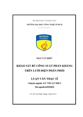 Khảo sát bù công suất phản kháng trên lưới điện phân phối