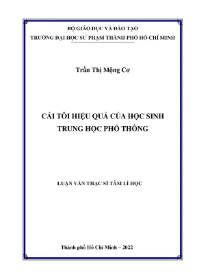 Cái tôi hiệu quả của học sinh trung học phổ thông