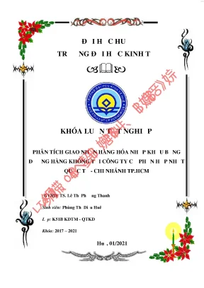 Phân tích giao nhận hàng hóa nhập khẩu bằng đường hàng không tại công ty cổ phần hợp nhất quốc tế chi nhánh tp hcm