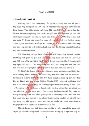 Nghiên cứu các nhân tố ảnh hưởng đến ý định sử dụng ví điện tử của người tiêu dùng ở thành phố huế