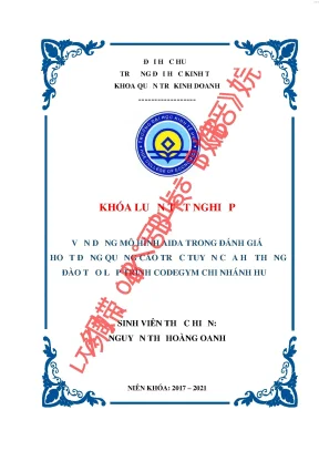 Vận dụng mô hình aida trong đánh giá hoạt động quảng cáo trực tuyến của hệ thống đào tạo lập trình codegym chi nhánh huế