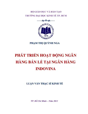 Luận văn phát triển hoạt động ngân hàng bán lẻ tại ngân hàngf indovina