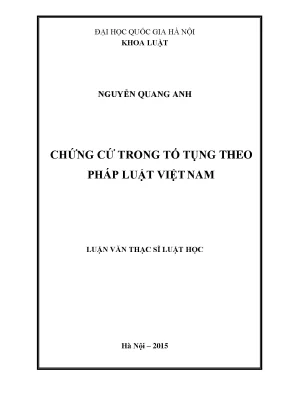Chứng cứ trong tố tụng theo pháp luật việt nam
