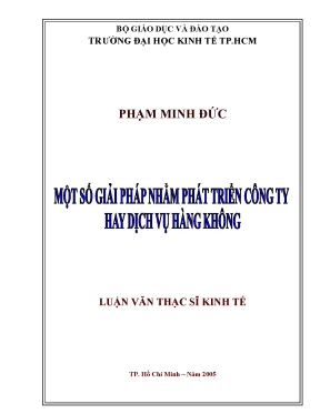 Luận văn một số giải pháp nhằm phát triển công ty hay dịch vụ hàng không