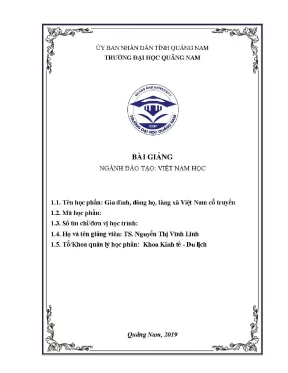 1290 gia đình dòng họ làng xã nguyễn thị vĩnh linh luận văn đh quảng nam