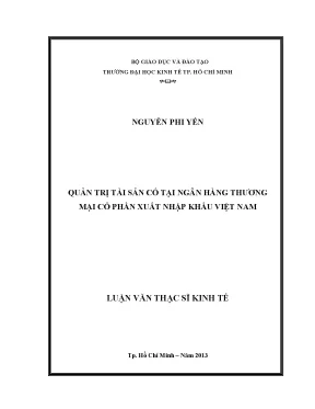 Luận văn quản trị tài sản có tại ngân hàng thương mại cổ phần xuất nhập khẩu việt nam