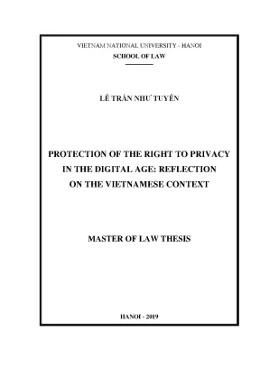 Protection of the right to privacy in the digital age