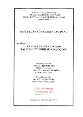 1107 kế toán sản xuất cố định tại công ty tnhh mtv đạt quốc trương thị như sen luận văn đh quảng nam