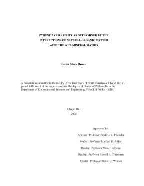 Luận án tiến sĩ pyrene availability as determined by the interactions of natural organic matter with the soil mineral matrix