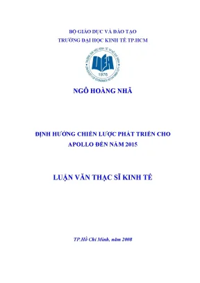 Luận văn định hướng chiến lược phát triển cho apollo đến năm 2015