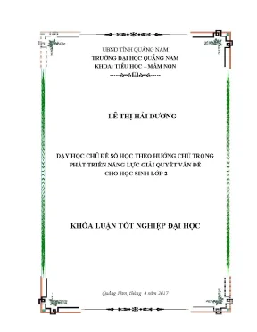 1317 dạy học chủ đề số học theo định hướng chú trọng phát triển năng lực giải quyết vấn đề cho học sinh lớp 2 lê thị hải dương luận văn đh quảng nam