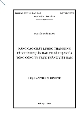 Luận án tiến sĩ kinh tế phân tích tác động của quản trị vốn hoạt động thuần đến khả năng sinh lợi của các công ty kinh doanh năng lượng niêm yết ở việt nam 1