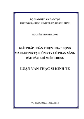 Luận văn giải pháp hoàn thiện hoạt động marketing tại công ty cổ phần xăng dầu dầu khí miền trung