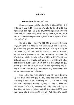 Giáo dục đạo đức cho học sinh trường trung học cơ sở tại thành phố hồ chí minh trong điều kiện đổi mới hiện nay