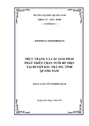 0339 thực trạng và các giải pháp phát triển chăn nuôi bò thịt tại huyện bắc trà my tỉnh quảng nam souphata oudomkhaty luận văn đh quảng nam