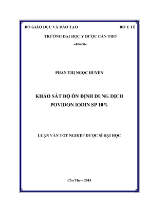 2712 khảo sát độ ổn định dung dịch povidin iodin sp 10