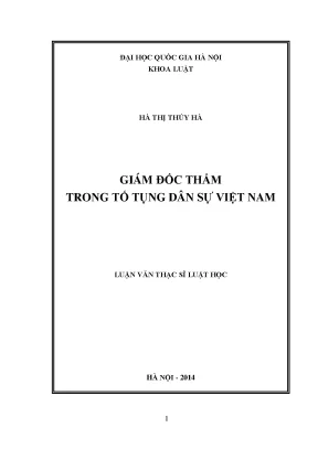 Giám đốc thẩm trong tố tụng dân sự việt nam