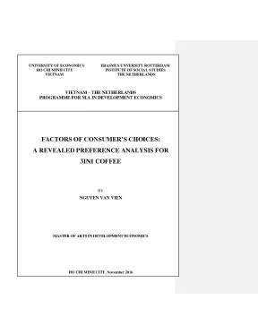 Luận văn factors of consumers choices a reaveled preferences analysis for 3 in 1 coffee