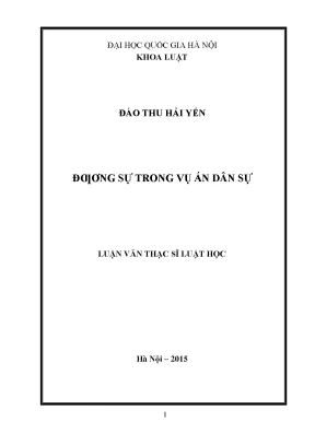 Đương sự trong vụ án dân sự