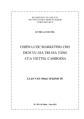 Luận văn chiến lược marketing cho dịch vụ giá trị gia tăng của viettel cambodia