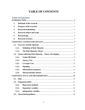 Determinents of debt maturity structure